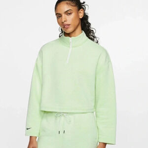 Nike Tech Fleece Cropped 1/4 Zip Sportswear Sweatshirt